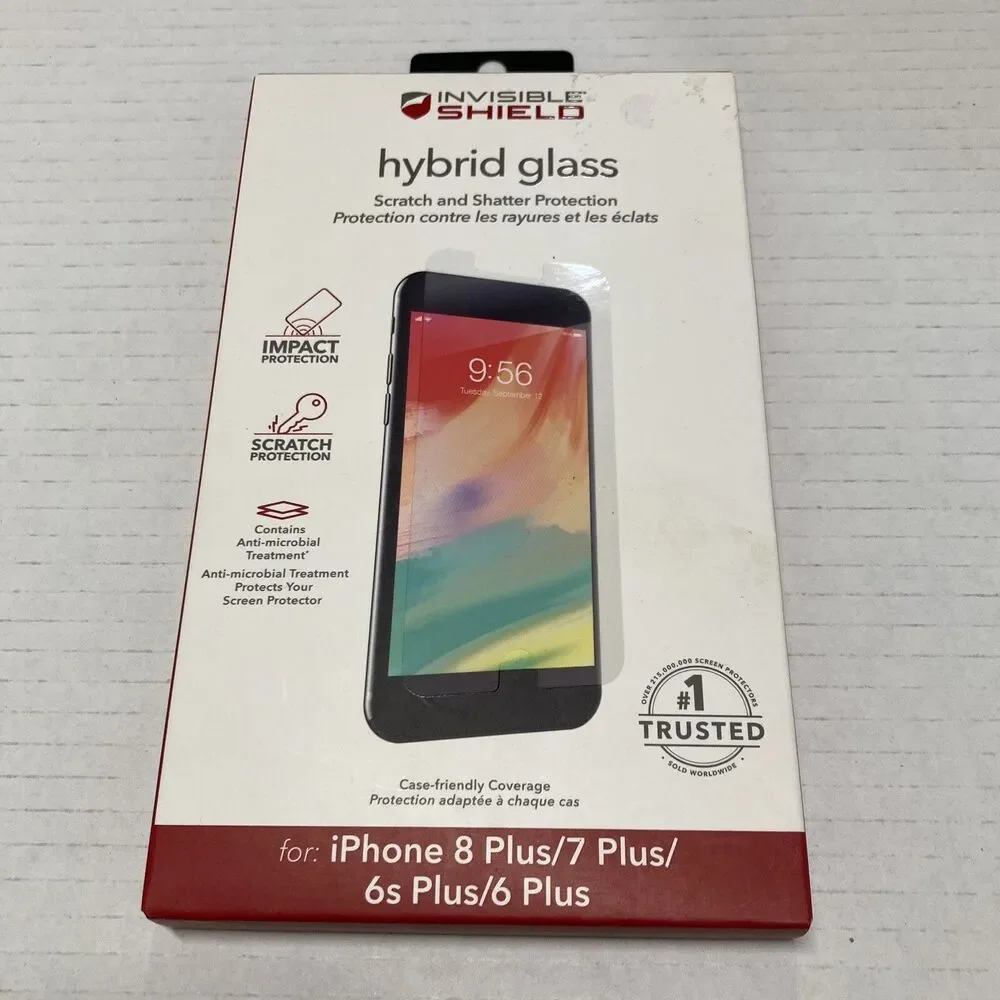 Invisible Shield Hybrid Glass Screen Protection (iPhone 8/7 Plus/ 6s Plus/ 6 Pl